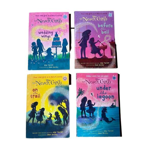 Disney Books The Never Girls series. Books 5, 9,10,13. KiKi Thorpe - Picture 1 of 3